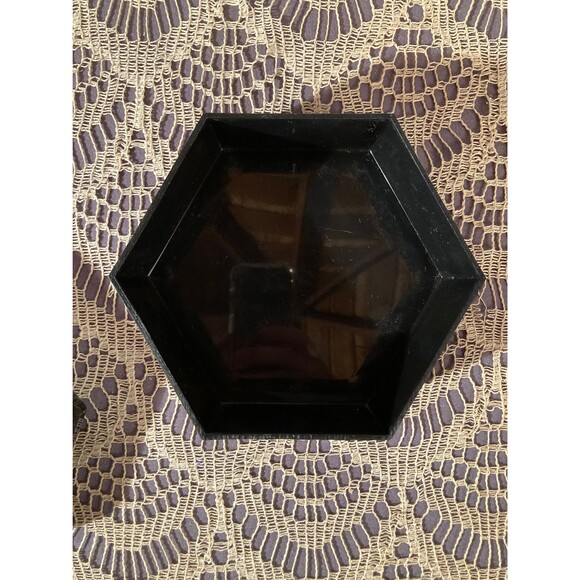 Vintage 1980s Set of 3 Asian Lacquer Boxes 80s Made in Hong Kong Jewelry Boxes - Picture 5 of 8